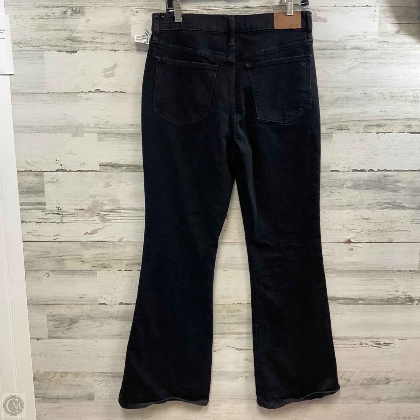 Jeans Flared By Madewell In Black Denim, Size: 8