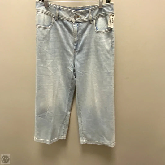 Jeans Wide Leg By Chicos In Blue Denim, Size: 10