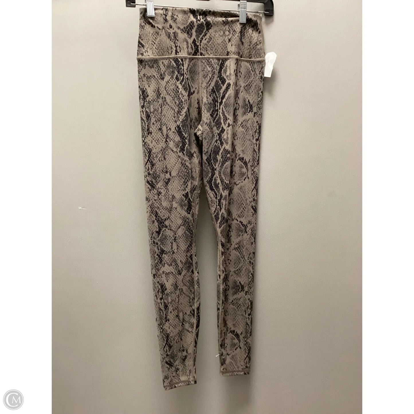 Athletic Leggings By Alo In Snakeskin Print, Size: S