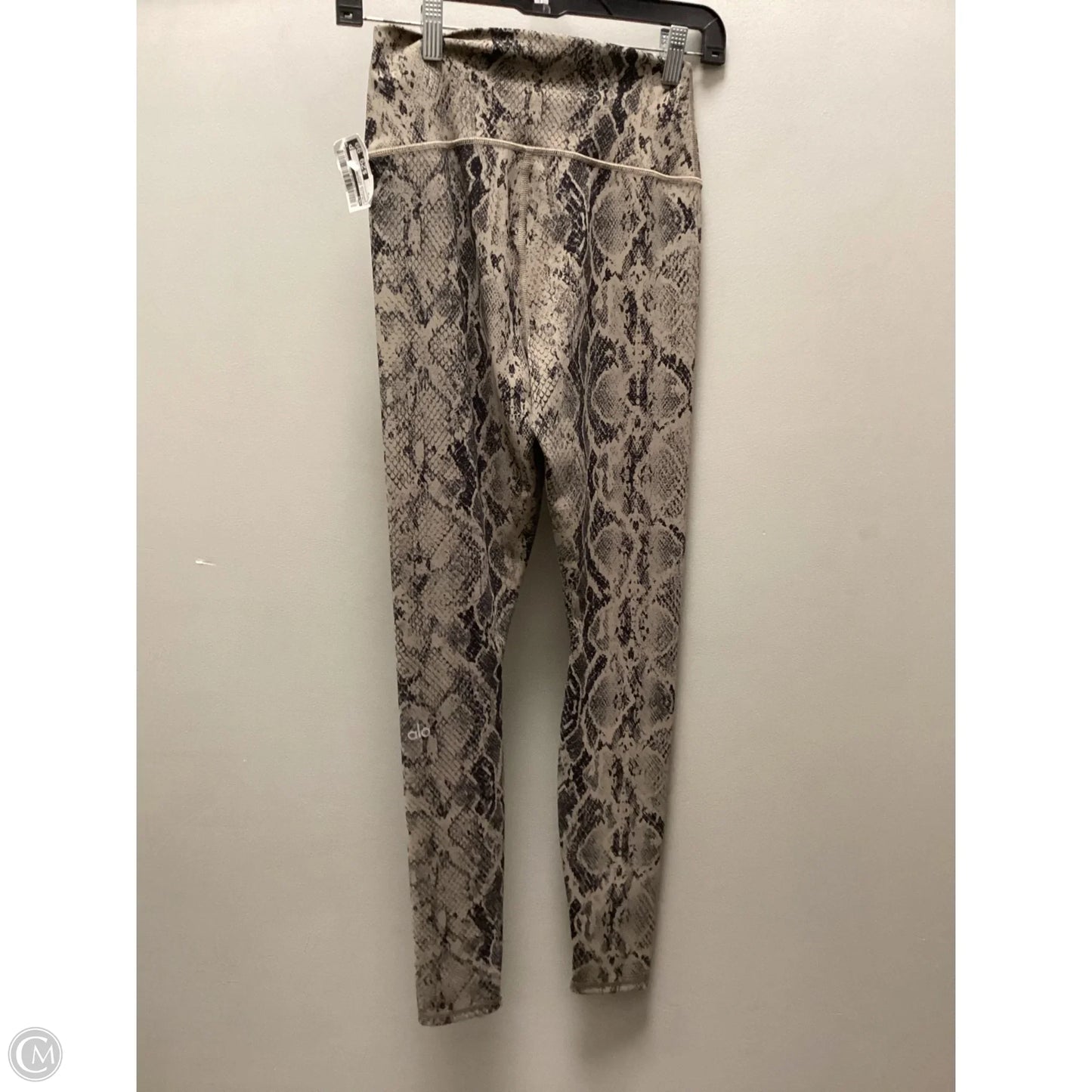 Athletic Leggings By Alo In Snakeskin Print, Size: S