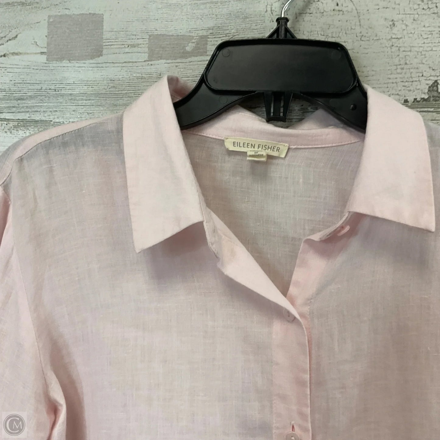 Blouse Long Sleeve By Eileen Fisher In Pink, Size: Xxs