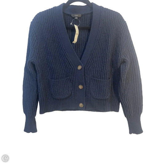 Sweater Cardigan By J. Crew In Blue, Size: Xs