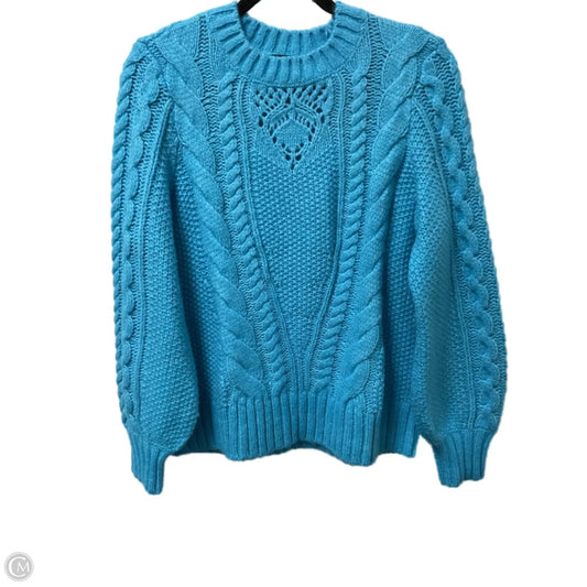 Sweater By Talbots In Aqua, Size: Lp