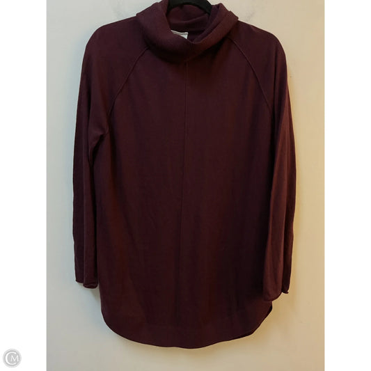Top Long Sleeve By Caslon In Maroon, Size: S