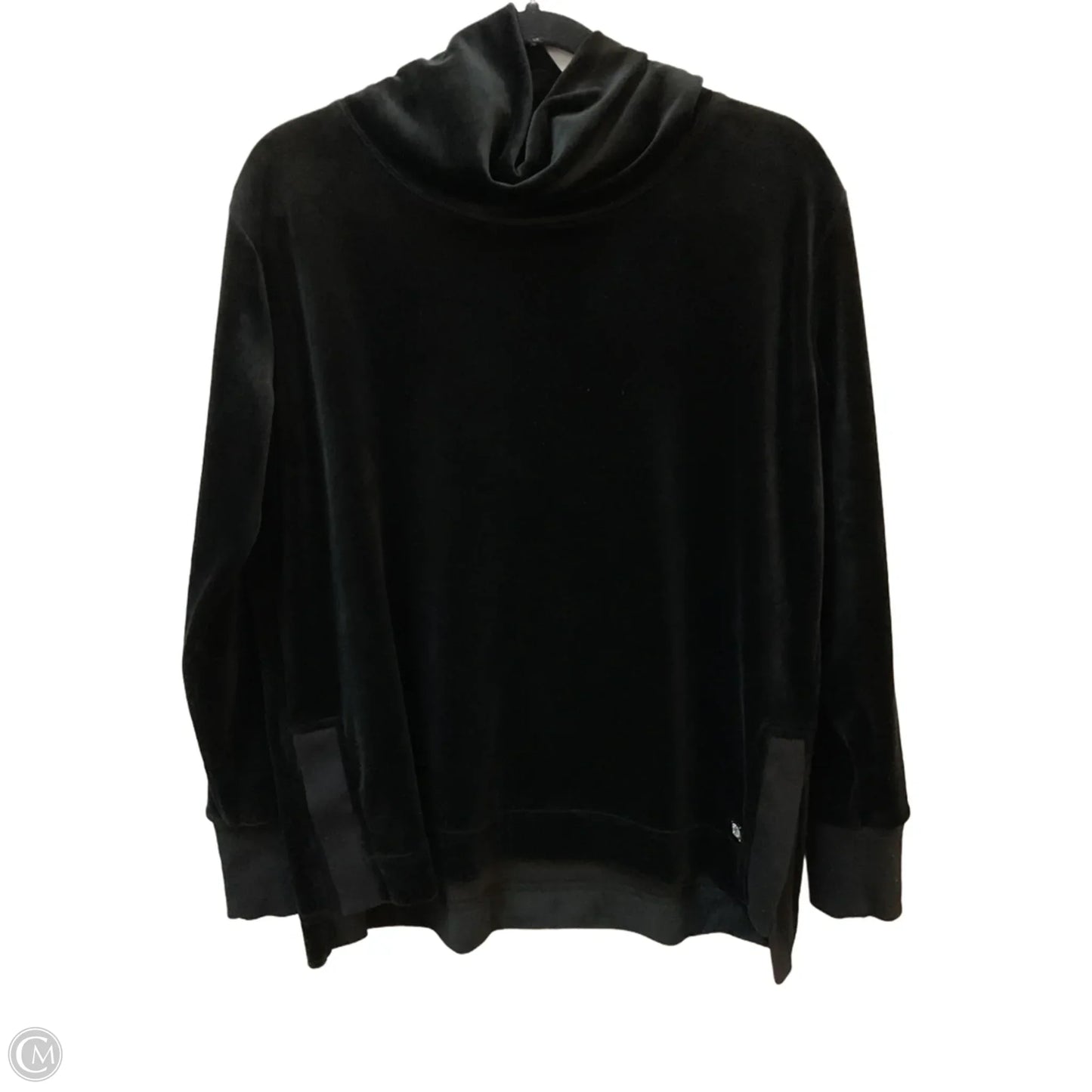 Sweatshirt Collar By Calvin Klein In Black, Size: S