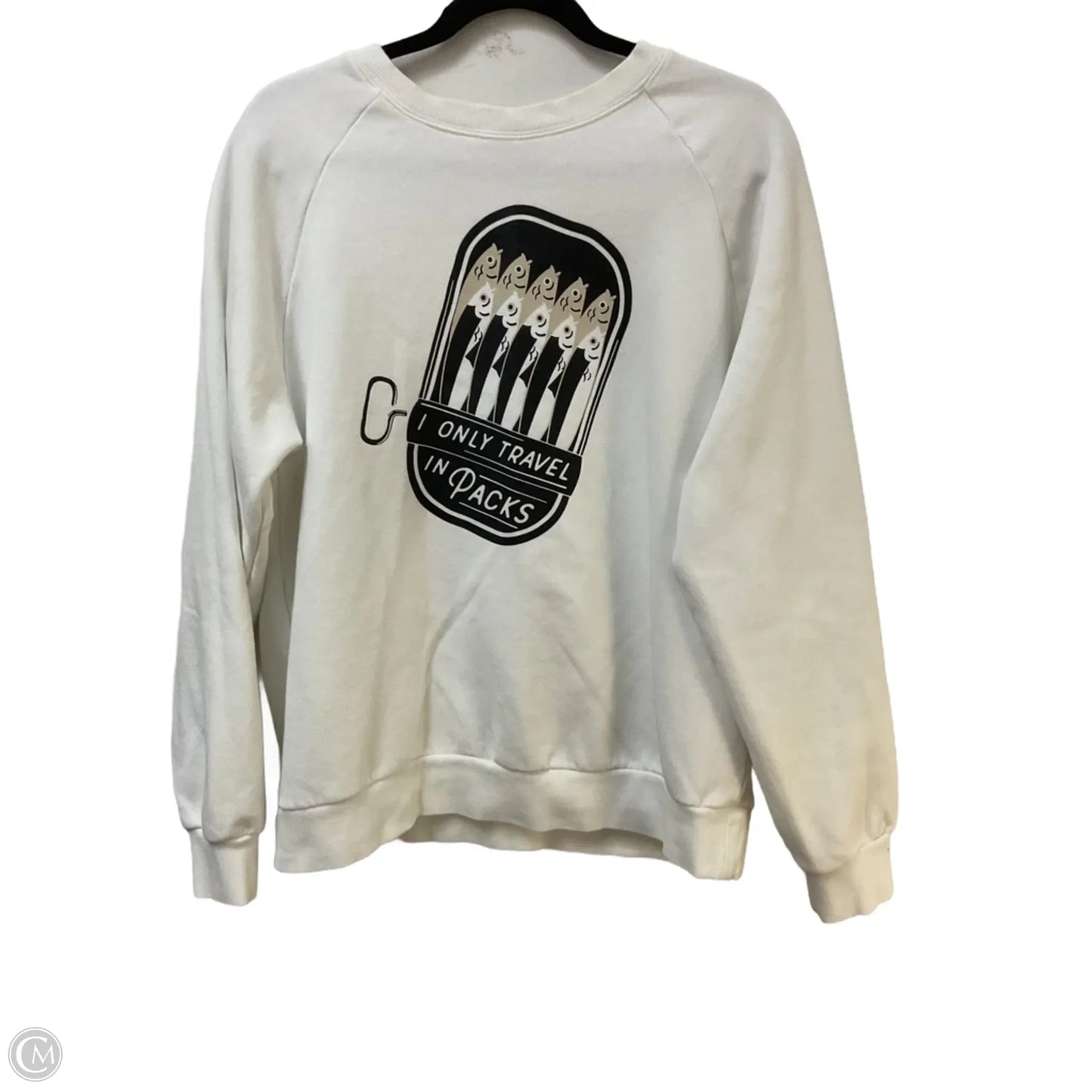 Sweatshirt Crewneck By Target In White, Size: L