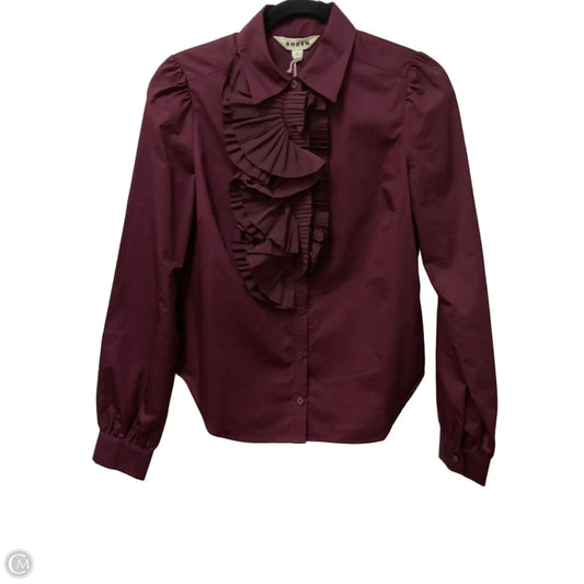 Top Long Sleeve By Boden In Maroon, Size: 4