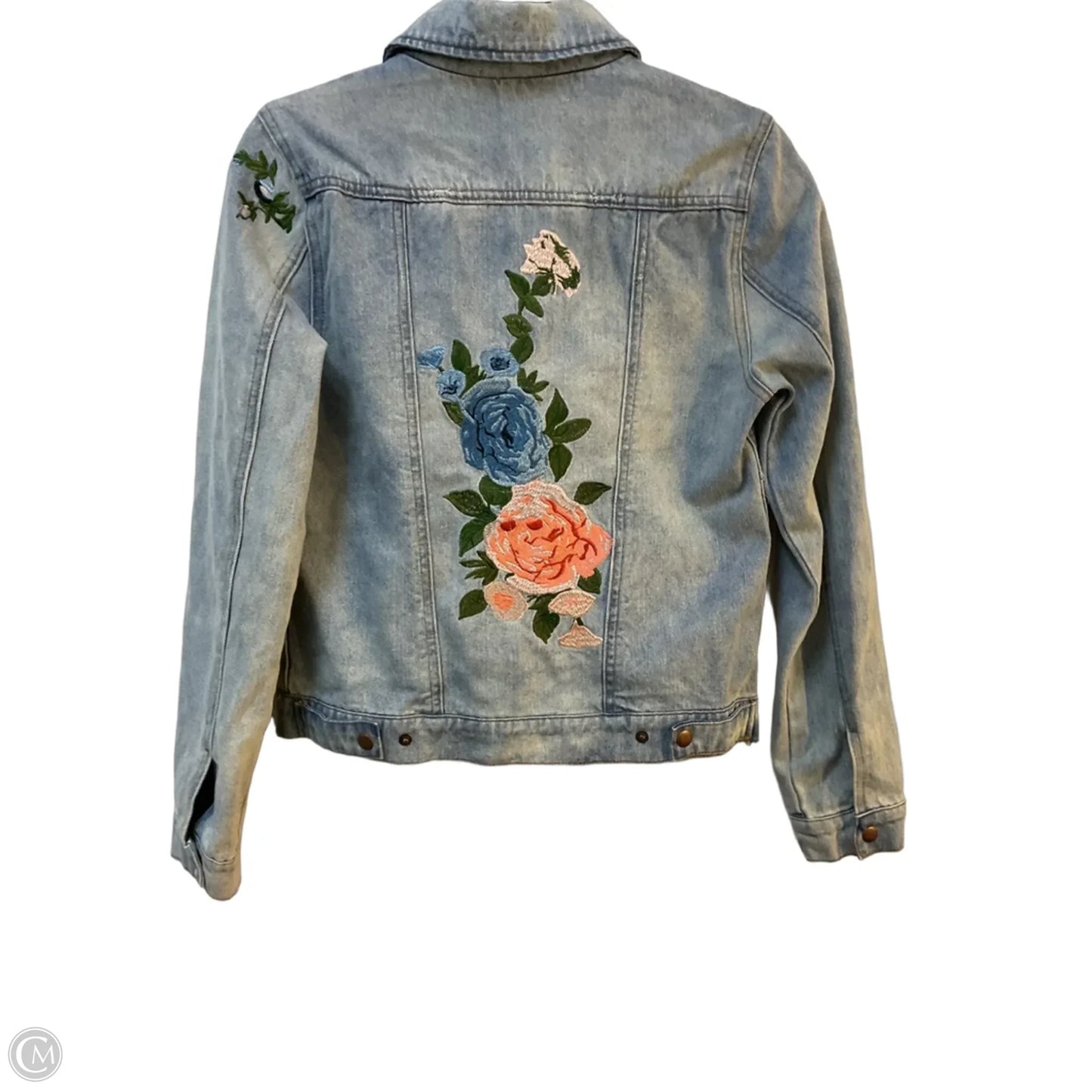 Jacket Denim By Clothes Mentor In Blue Denim, Size: S