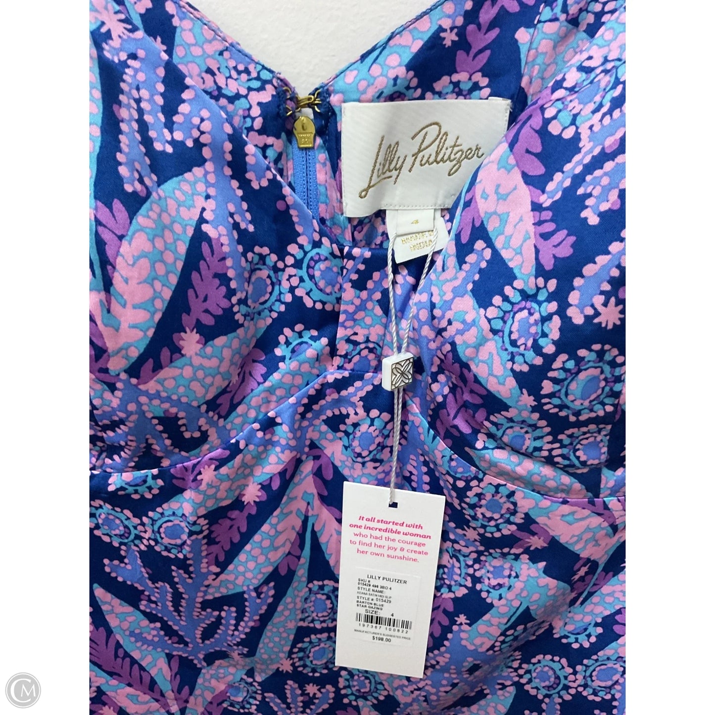 Dress Designer By Lilly Pulitzer In Blue & Pink, Size: 4
