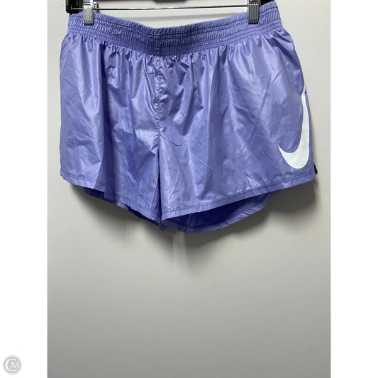Athletic Shorts By Nike Apparel In Purple, Size: L