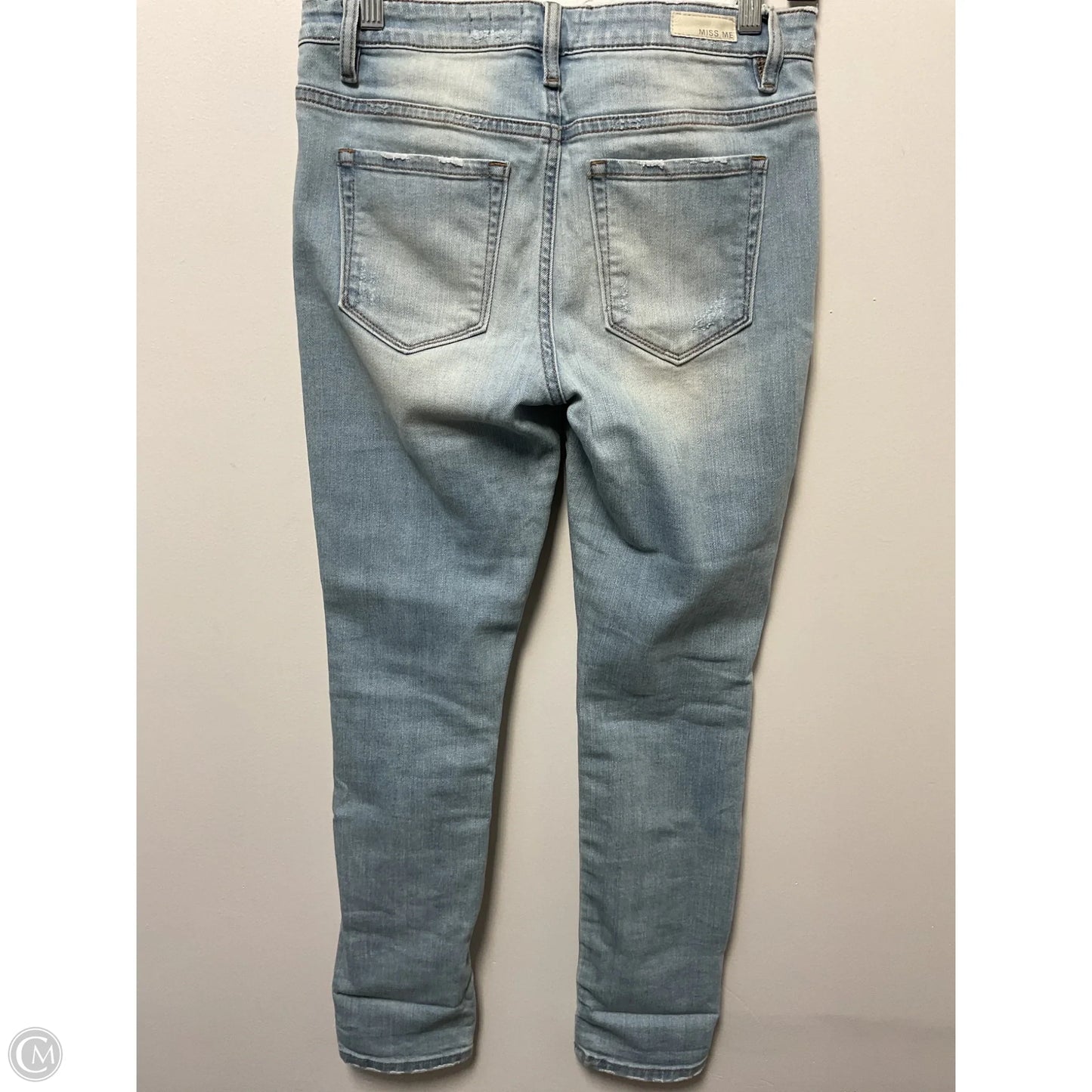 Jeans Skinny By Miss Me In Blue Denim, Size: 4