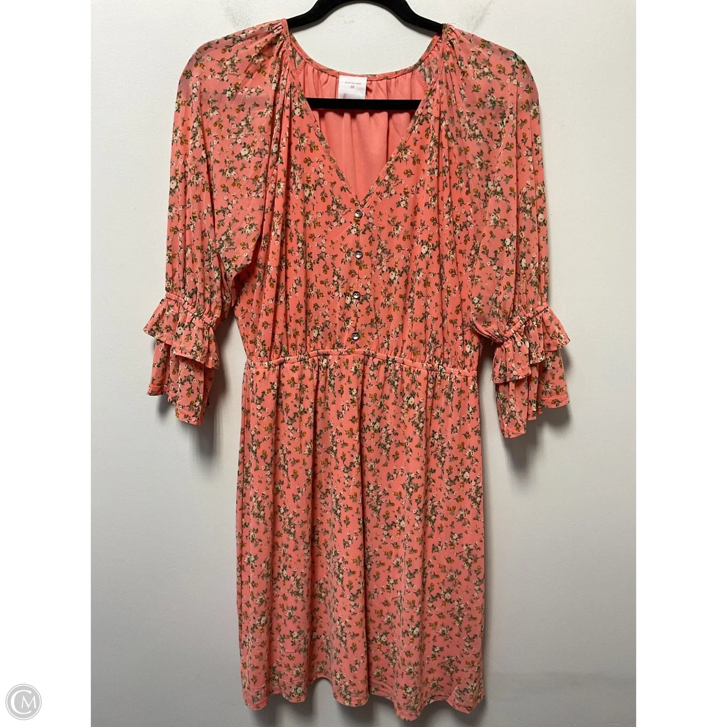 Dress Casual Short By Clothes Mentor In Peach, Size: M