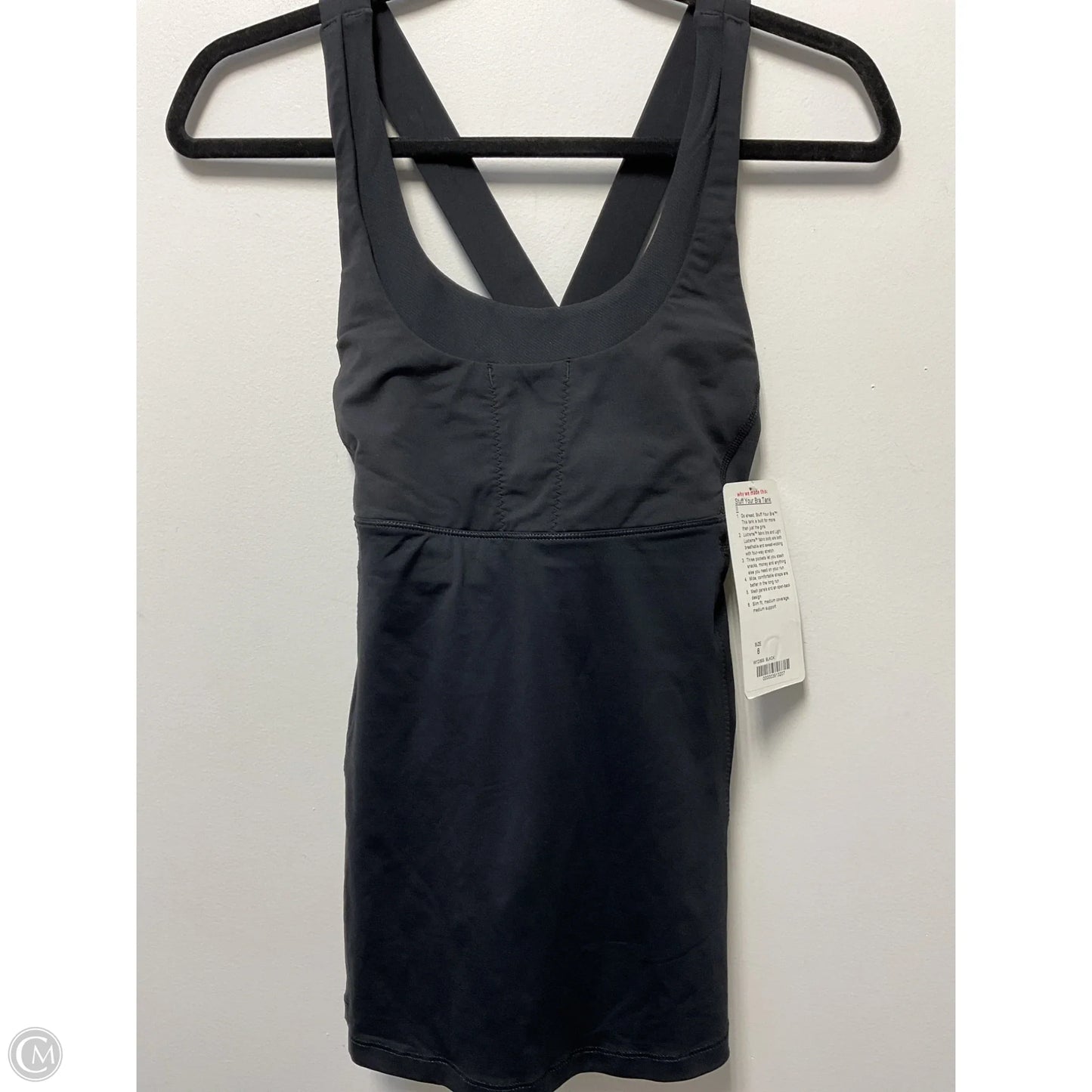 Athletic Tank Top By Lululemon In Black, Size: 8