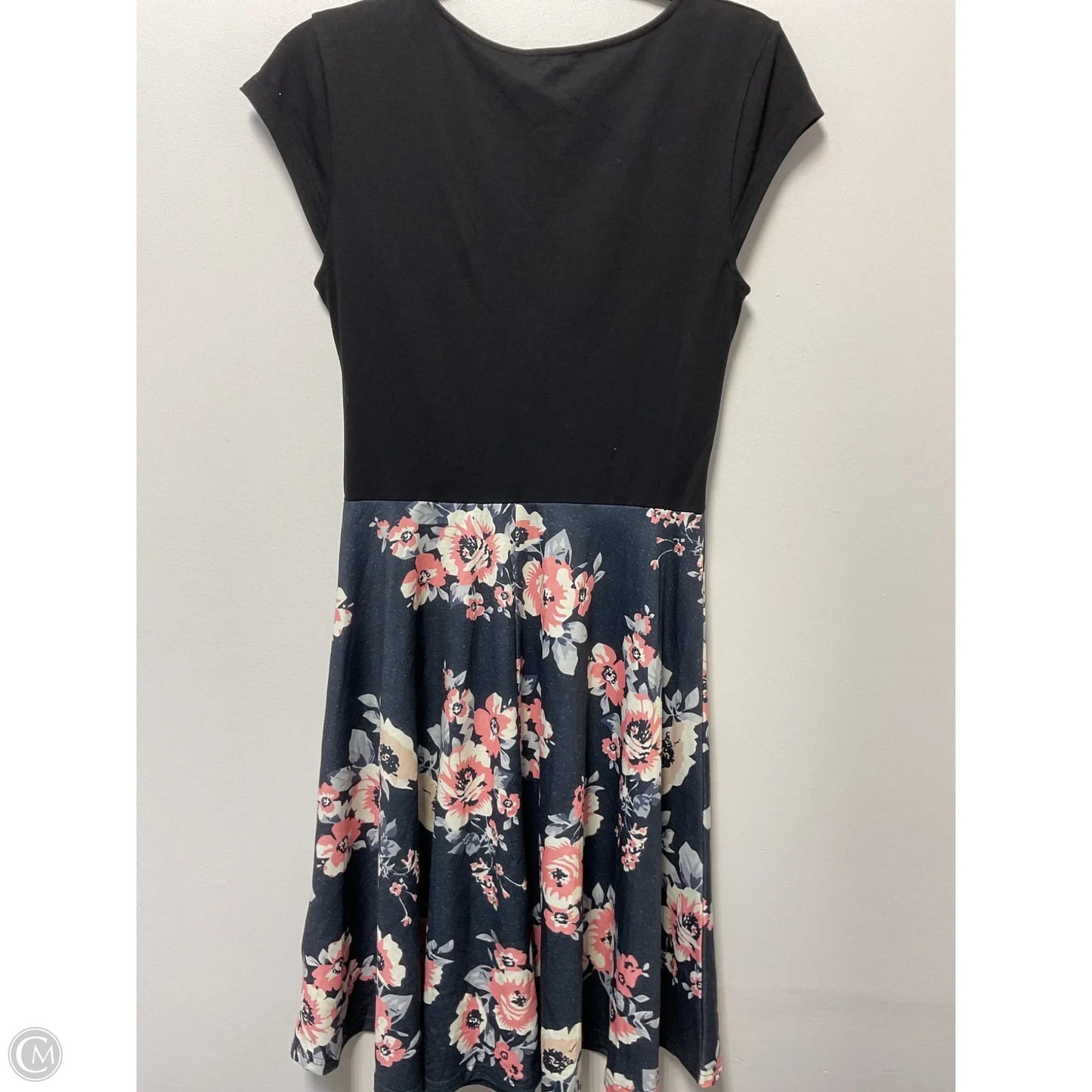 Dress Casual Midi By Clothes Mentor In Black & Blue, Size: M