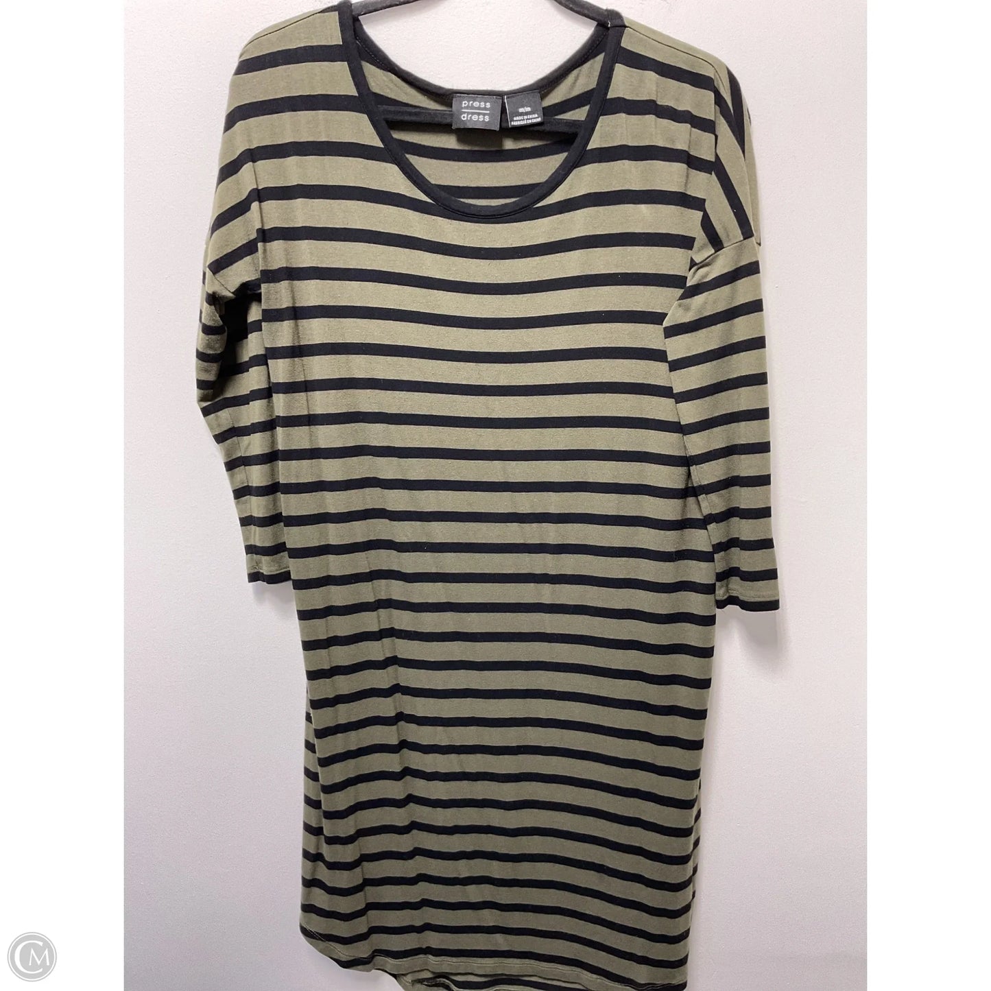 Dress Casual Midi By Clothes Mentor In Striped Pattern, Size: M
