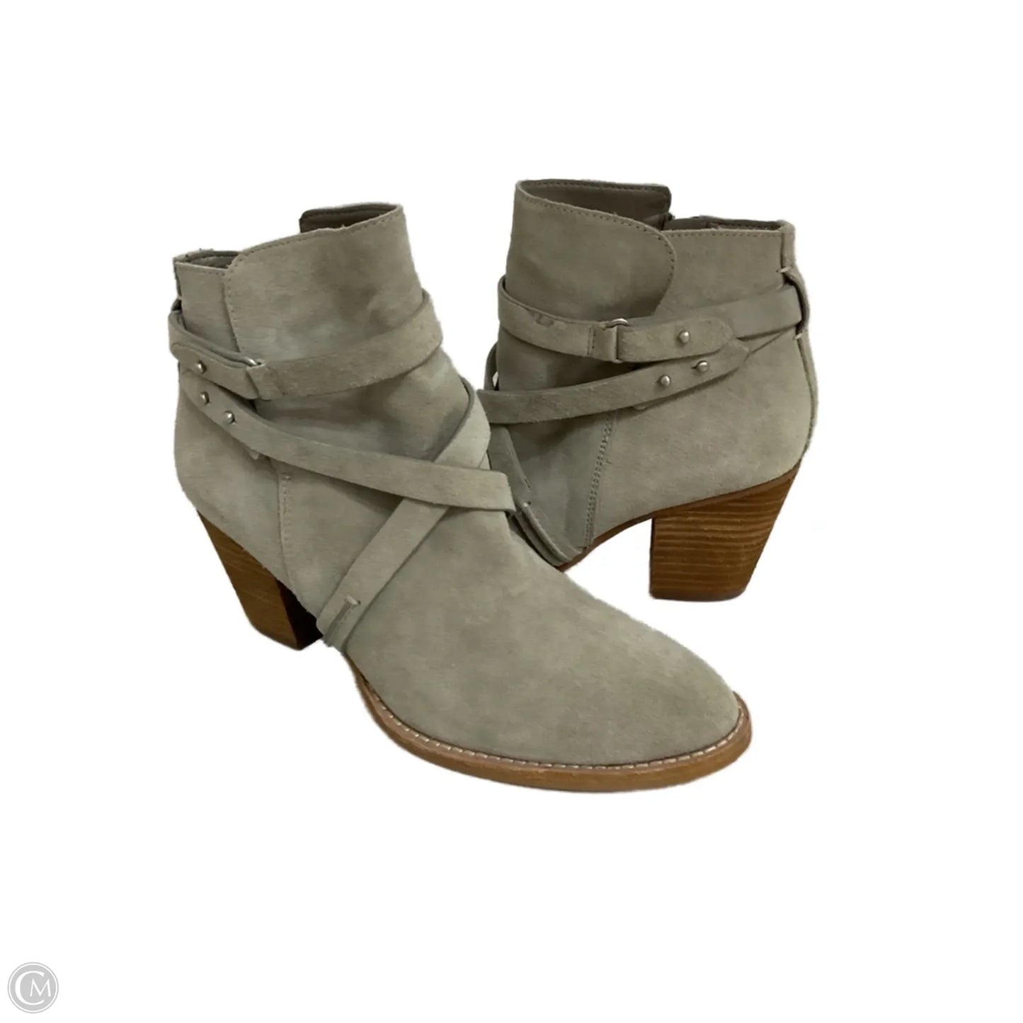 Boots Ankle Heels By Sam Edelman In Taupe, Size: 9.5