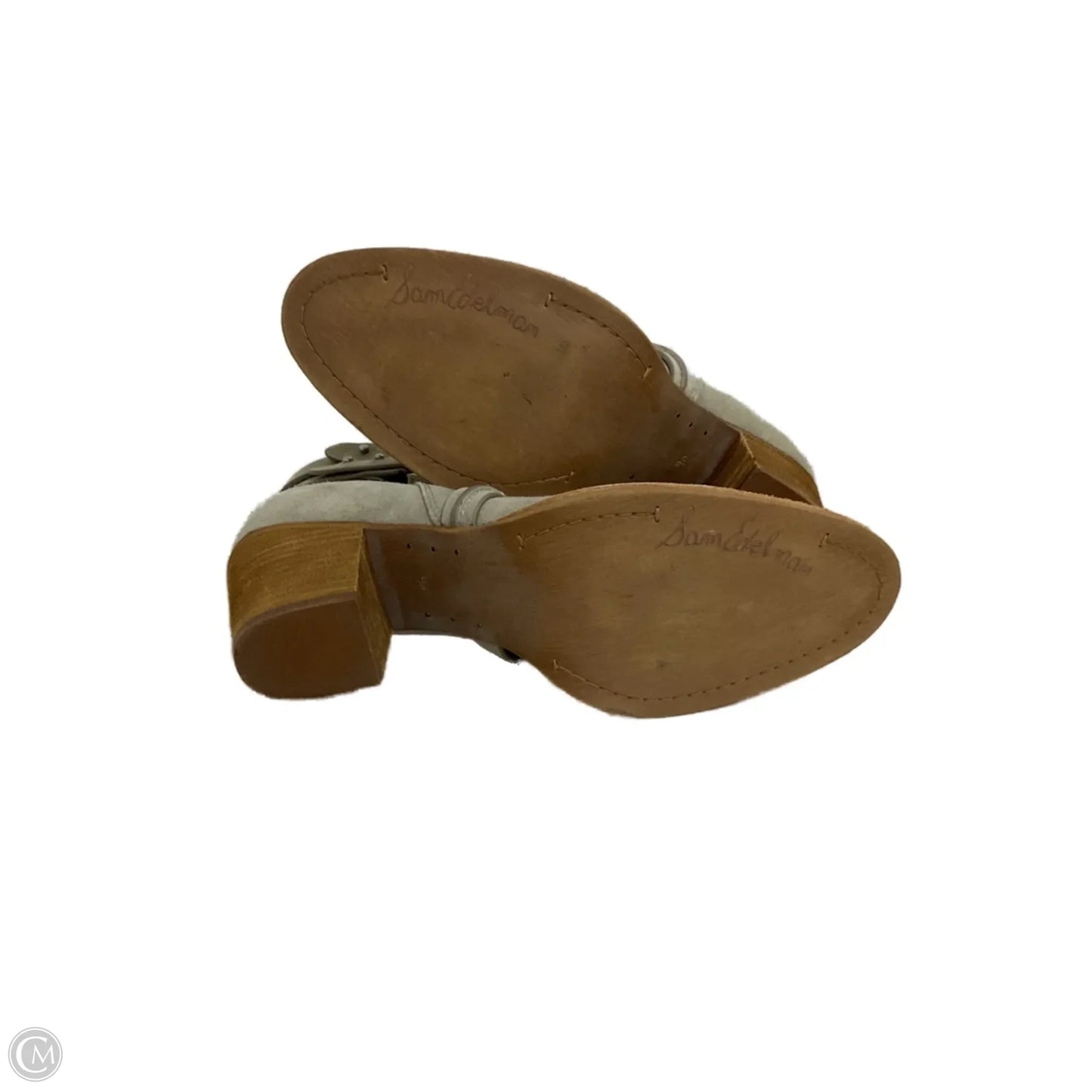 Boots Ankle Heels By Sam Edelman In Taupe, Size: 9.5