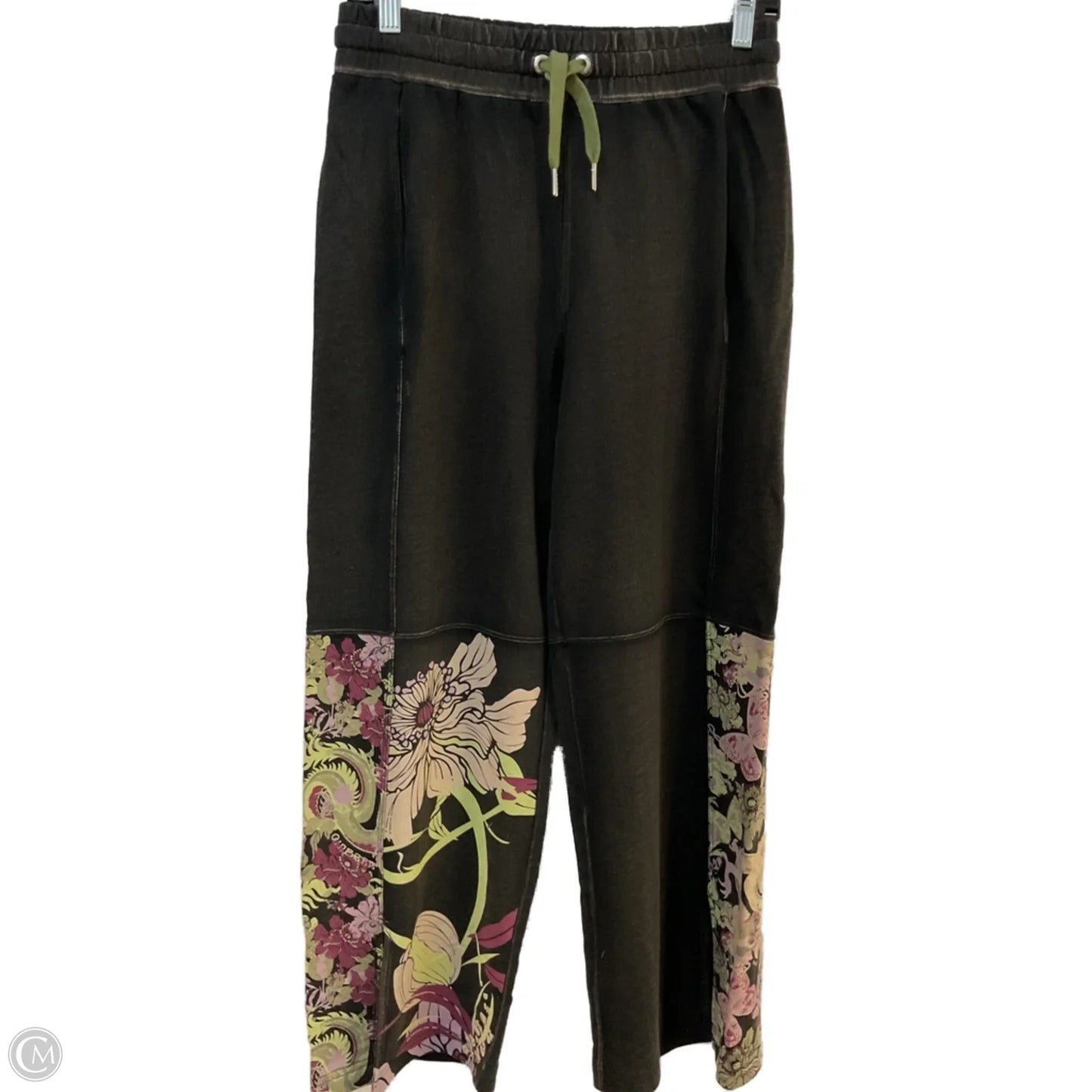 Pants Lounge By Clothes Mentor In Black & Green, Size: S