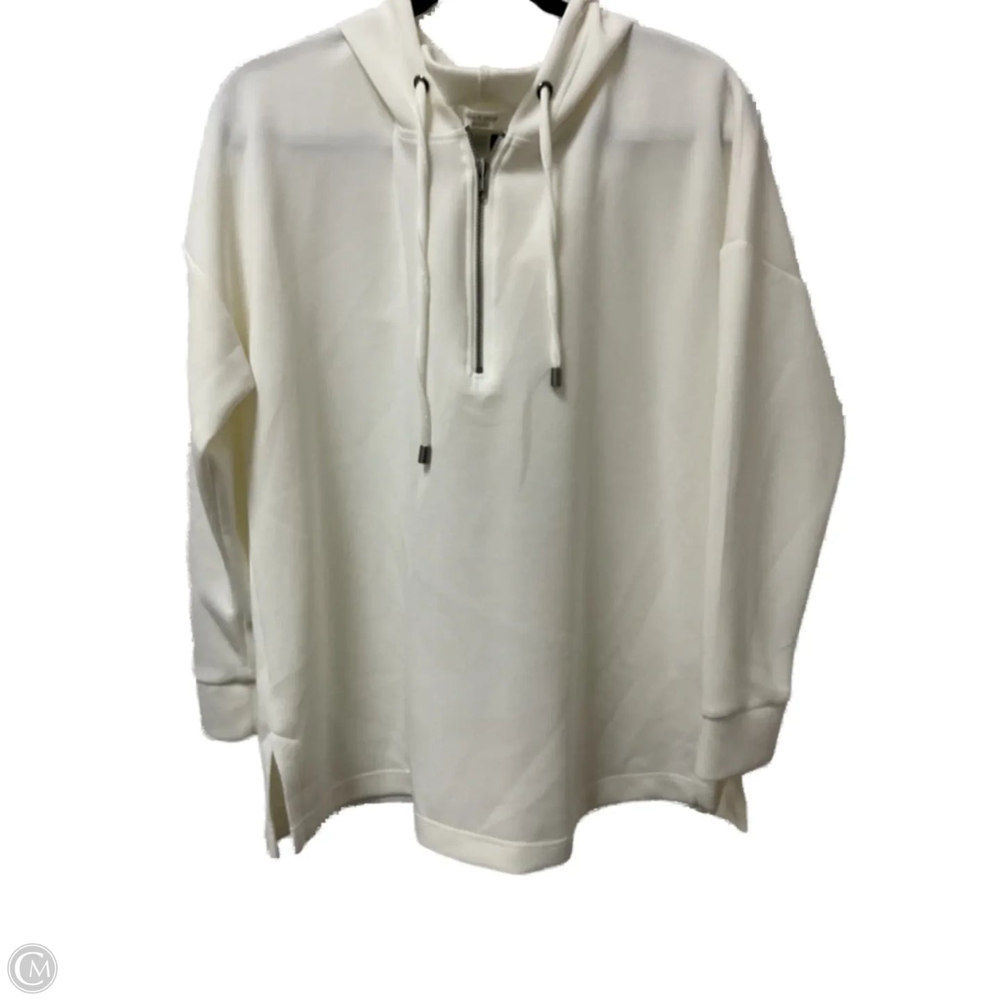 Sweatshirt Hoodie By Cable And Gauge In White, Size: L