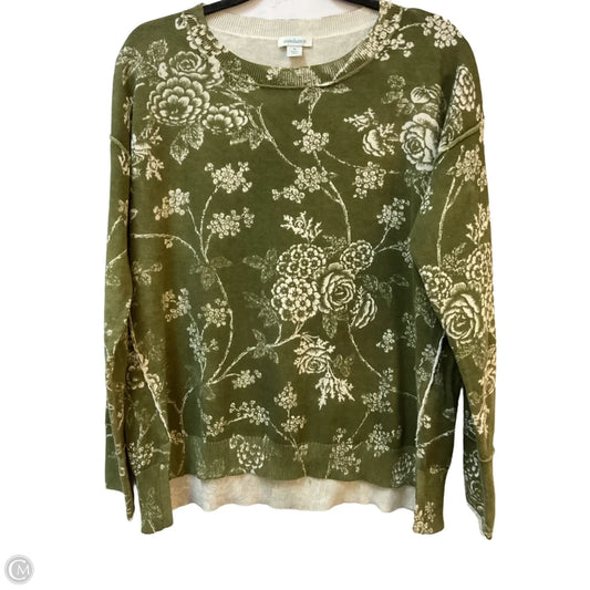 Sweater By Sundance In Green & Tan, Size: M