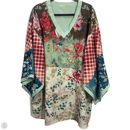 Blouse 3/4 Sleeve By Soft Surroundings In Multi-colored, Size: 2x
