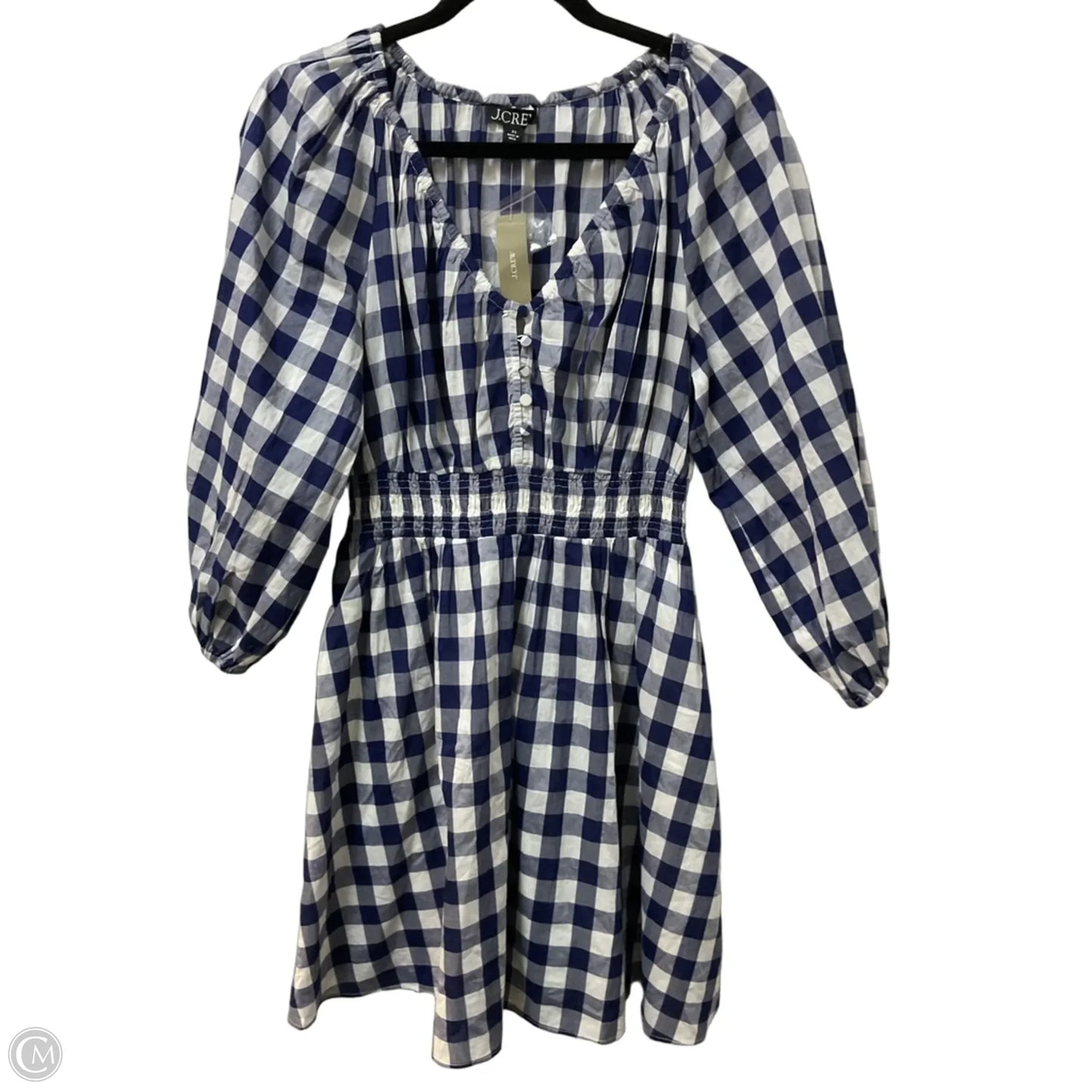 Dress Casual Midi By J. Crew In Checkered Pattern, Size: Xs