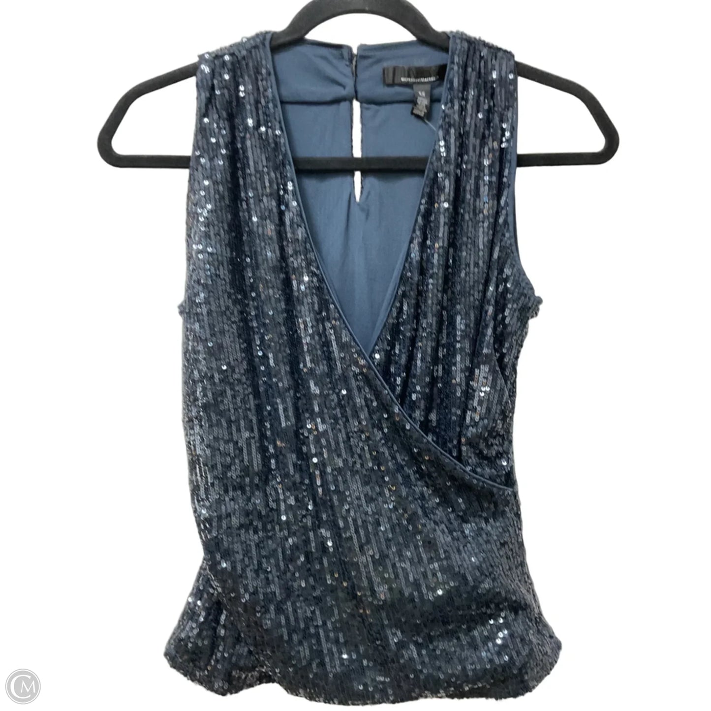 Blouse Sleeveless By White House Black Market In Navy, Size: Xs