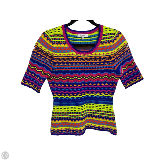 Blouse Designer By Milly In Multi-colored, Size: M