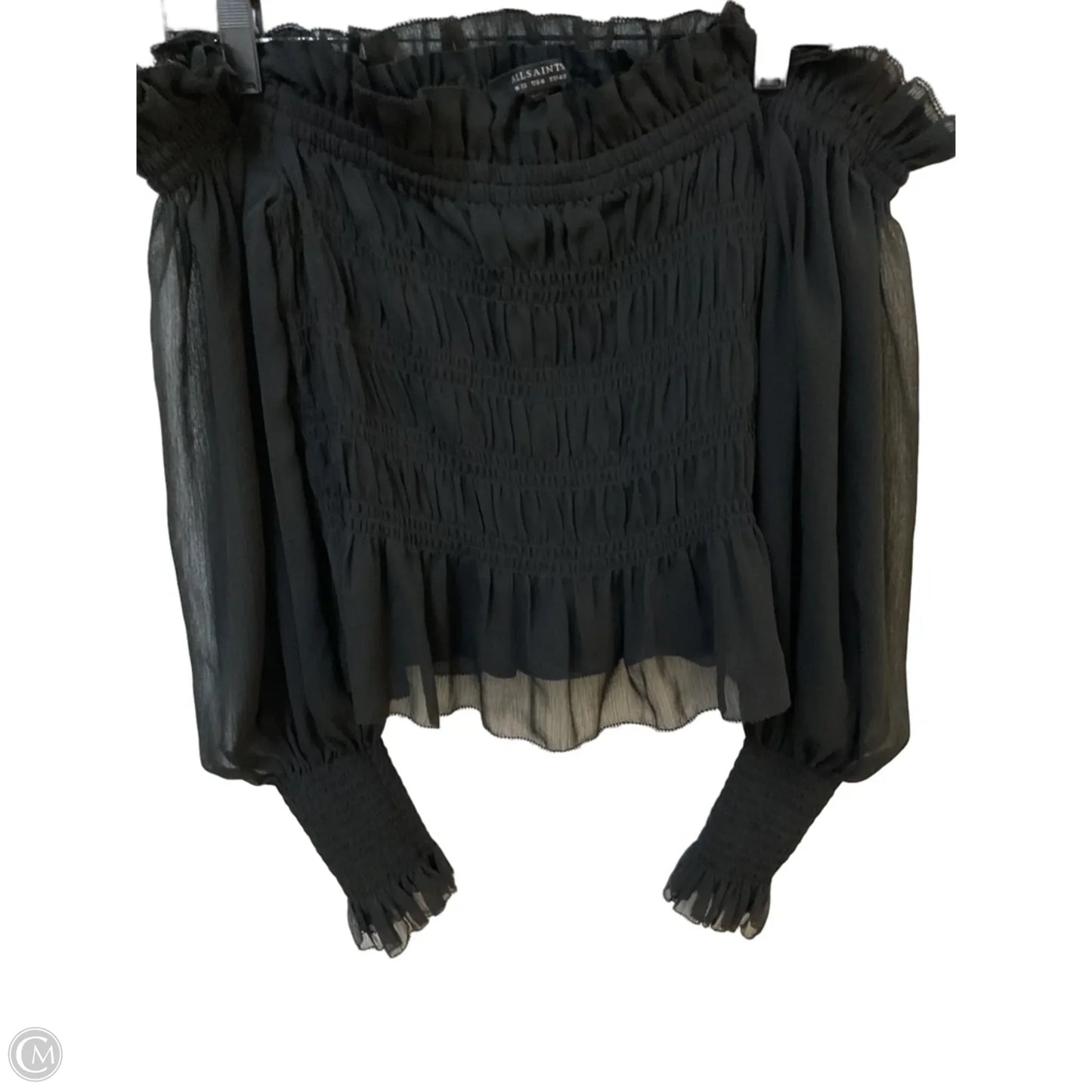 Blouse Designer By All Saints In Black, Size: 8