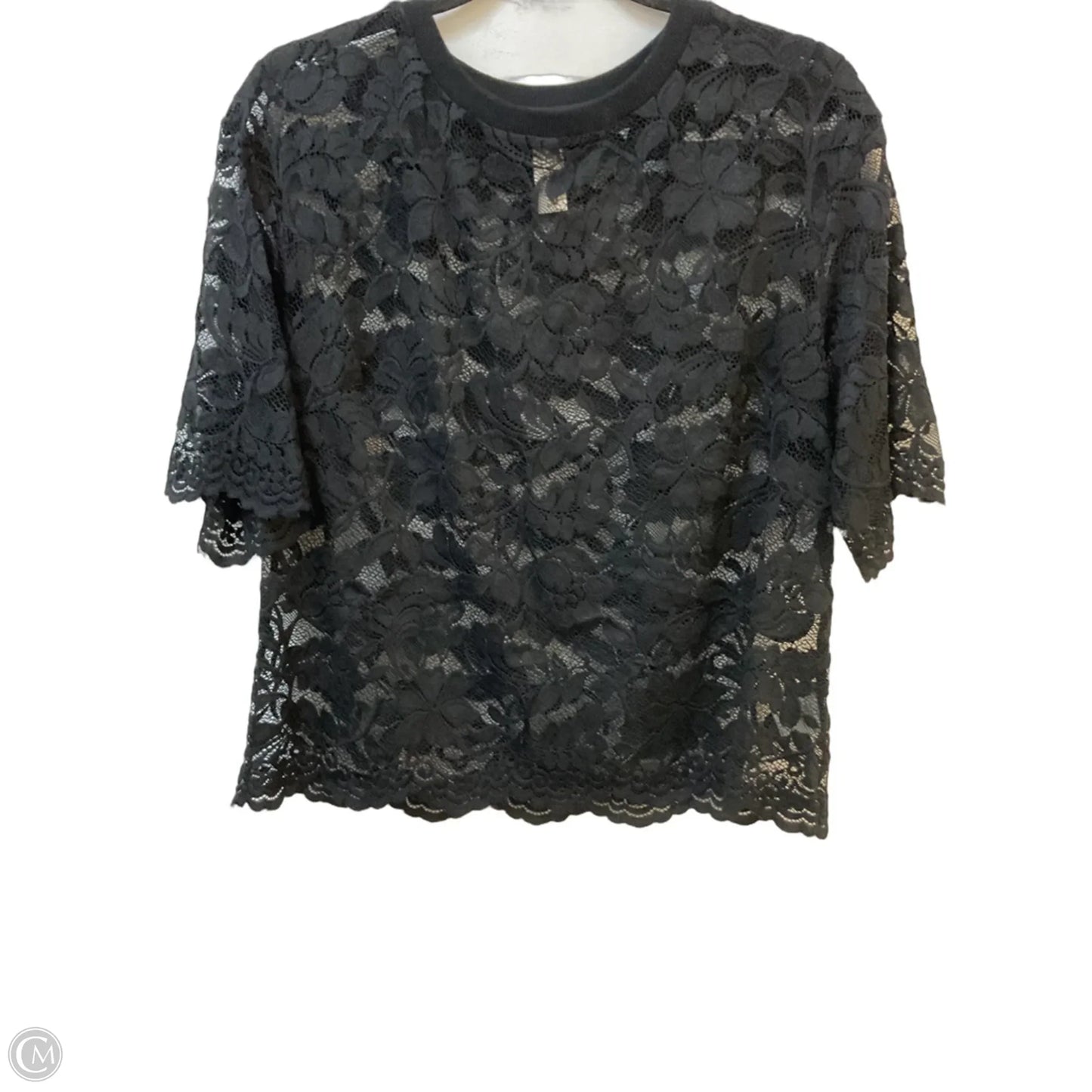Top Short Sleeve By Dolan Left Coast In Black, Size: M
