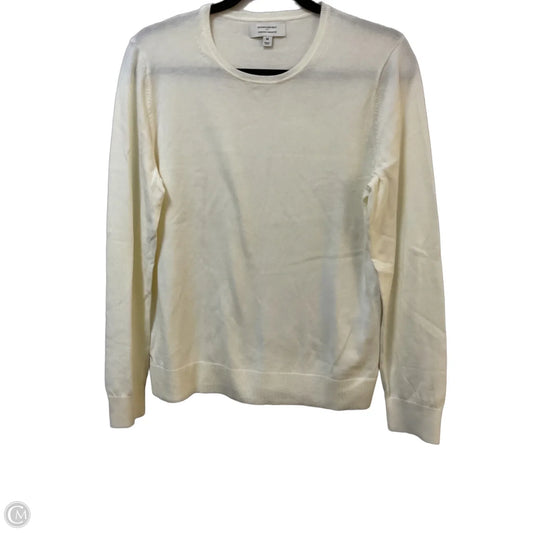 Sweater By Banana Republic In Ivory, Size: M