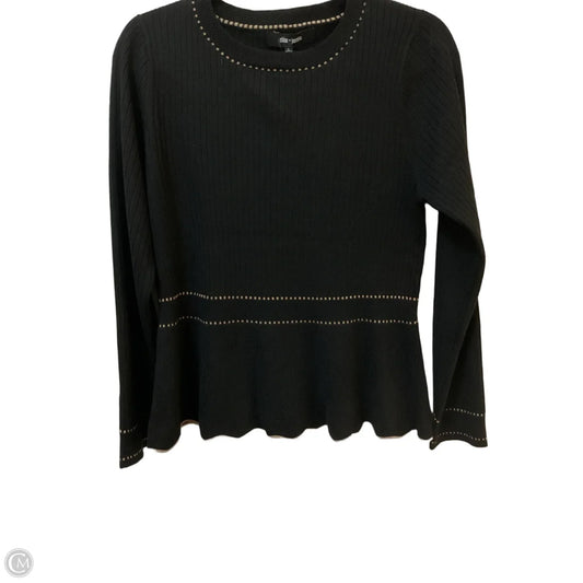Sweater By Clothes Mentor In Black & Tan, Size: L
