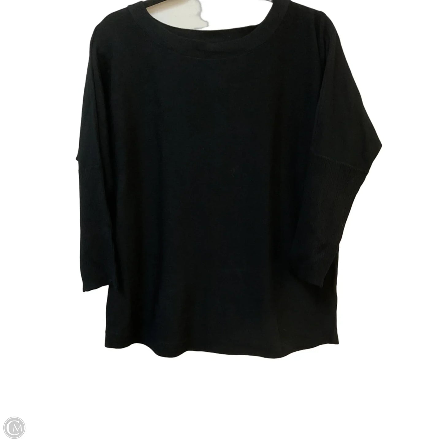 Sweater By Cable And Gauge In Black & Gold, Size: M