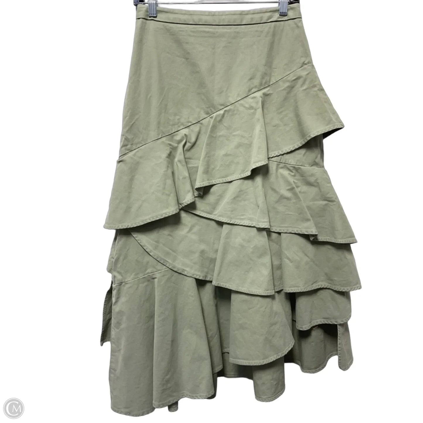 Skirt Midi By Banana Republic In Green, Size: 2