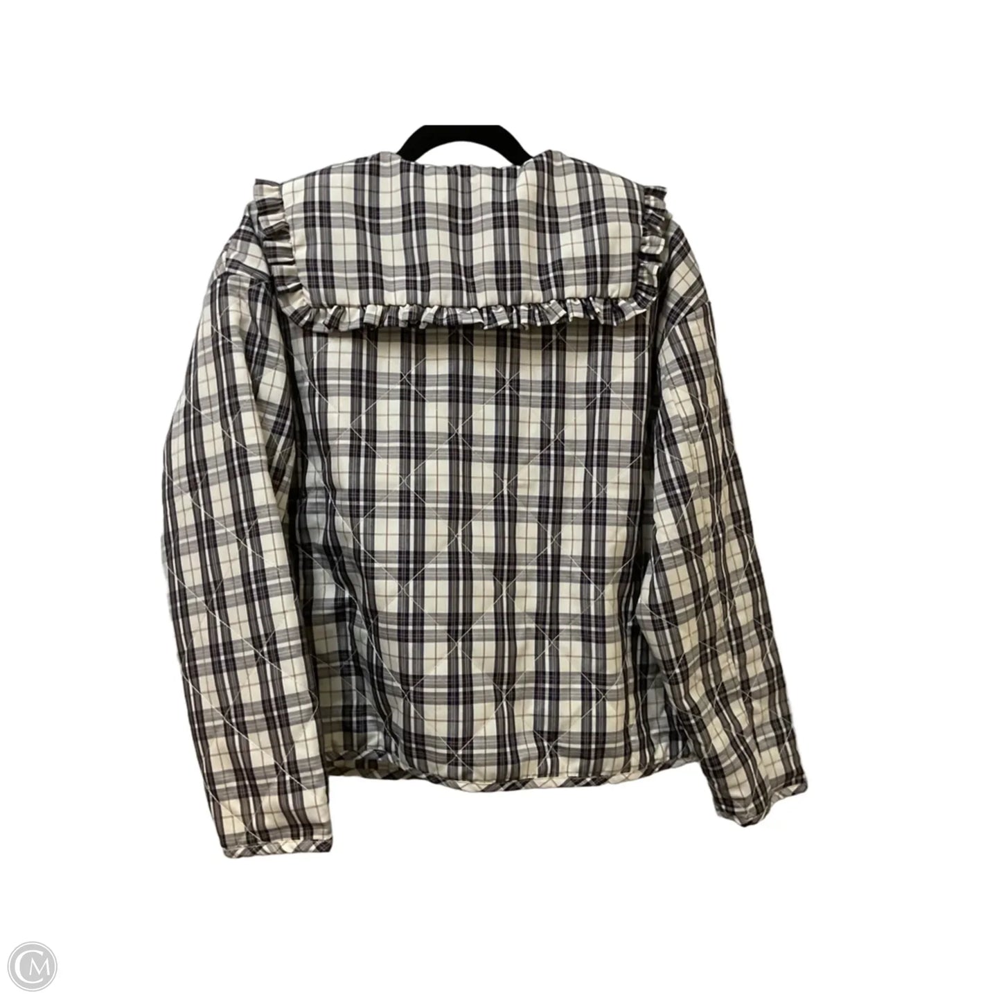 Jacket Puffer & Quilted By Maeve In Plaid Pattern, Size: S