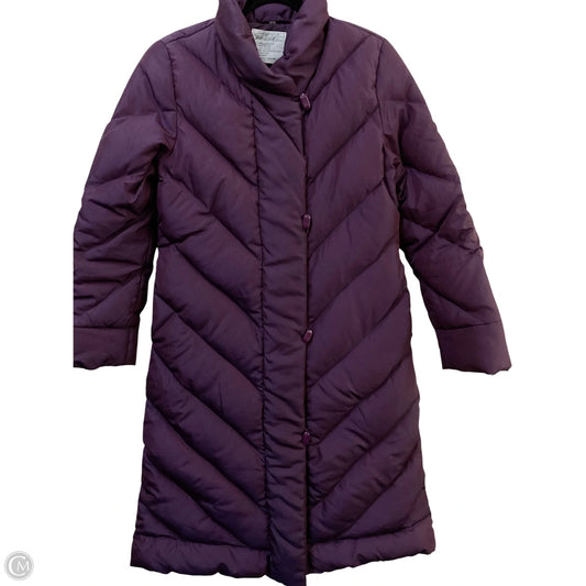 Coat Puffer & Quilted By Saks Fifth Avenue In Purple, Size: S