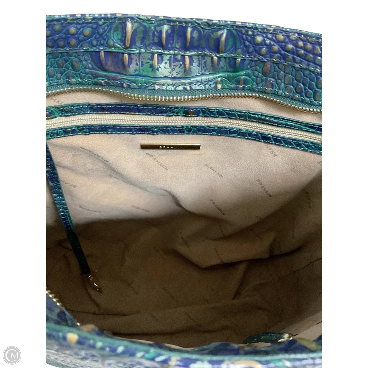 Tote Designer By Brahmin, Size: Large