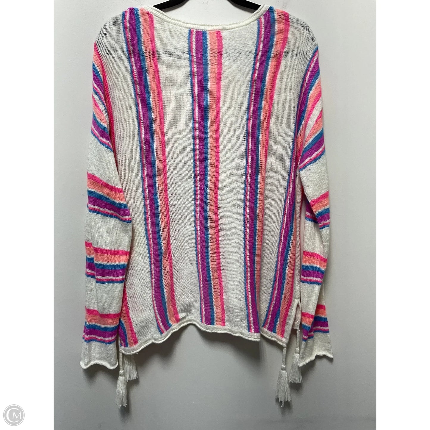 Sweater Designer By Lilly Pulitzer In Striped Pattern, Size: L