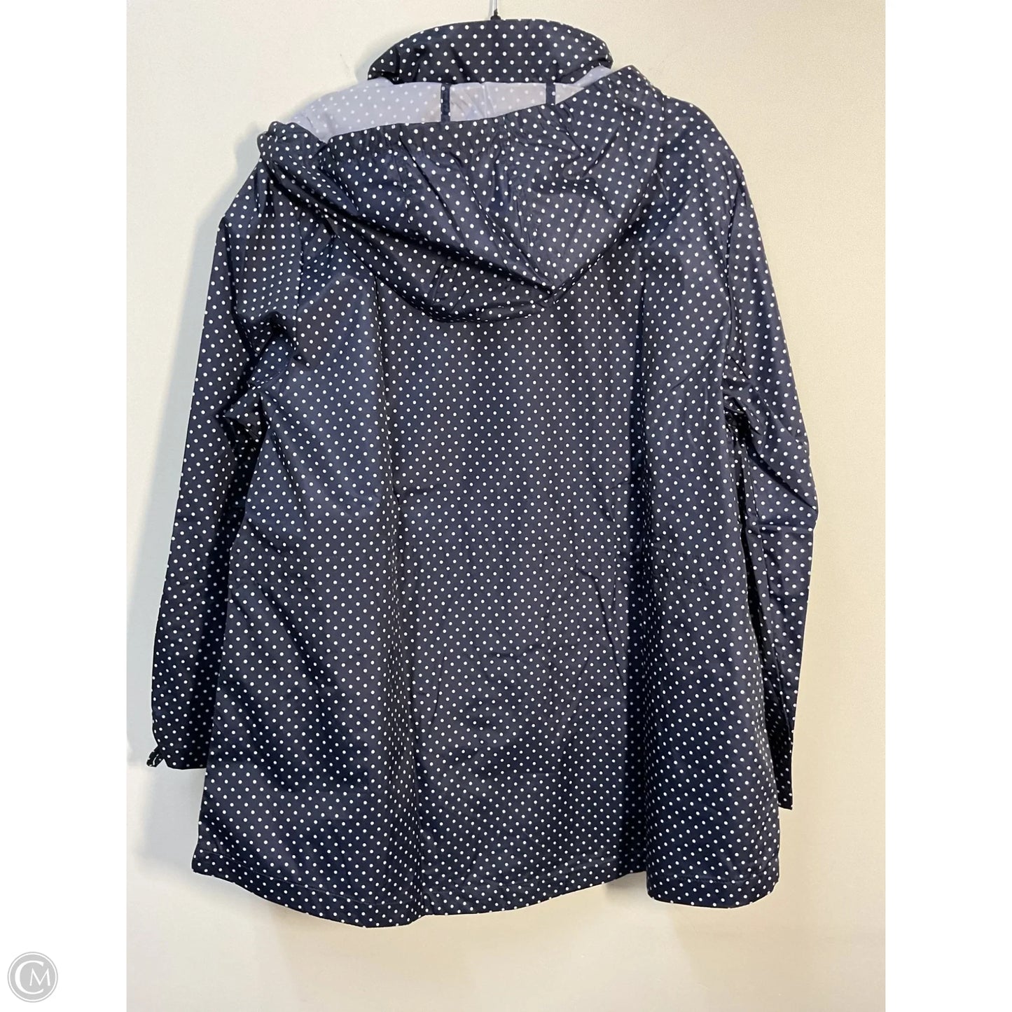 Jacket Windbreaker By Jones New York In Blue & White, Size: Xxl