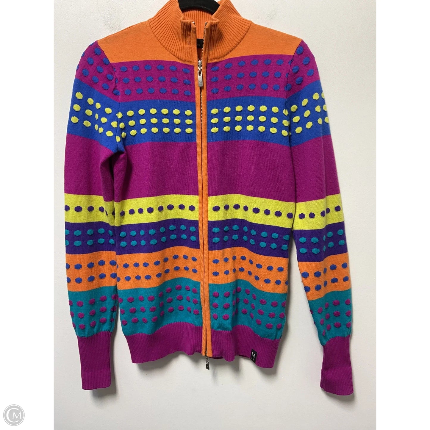 Sweater Cardigan By Cmc In Multi-colored, Size: S