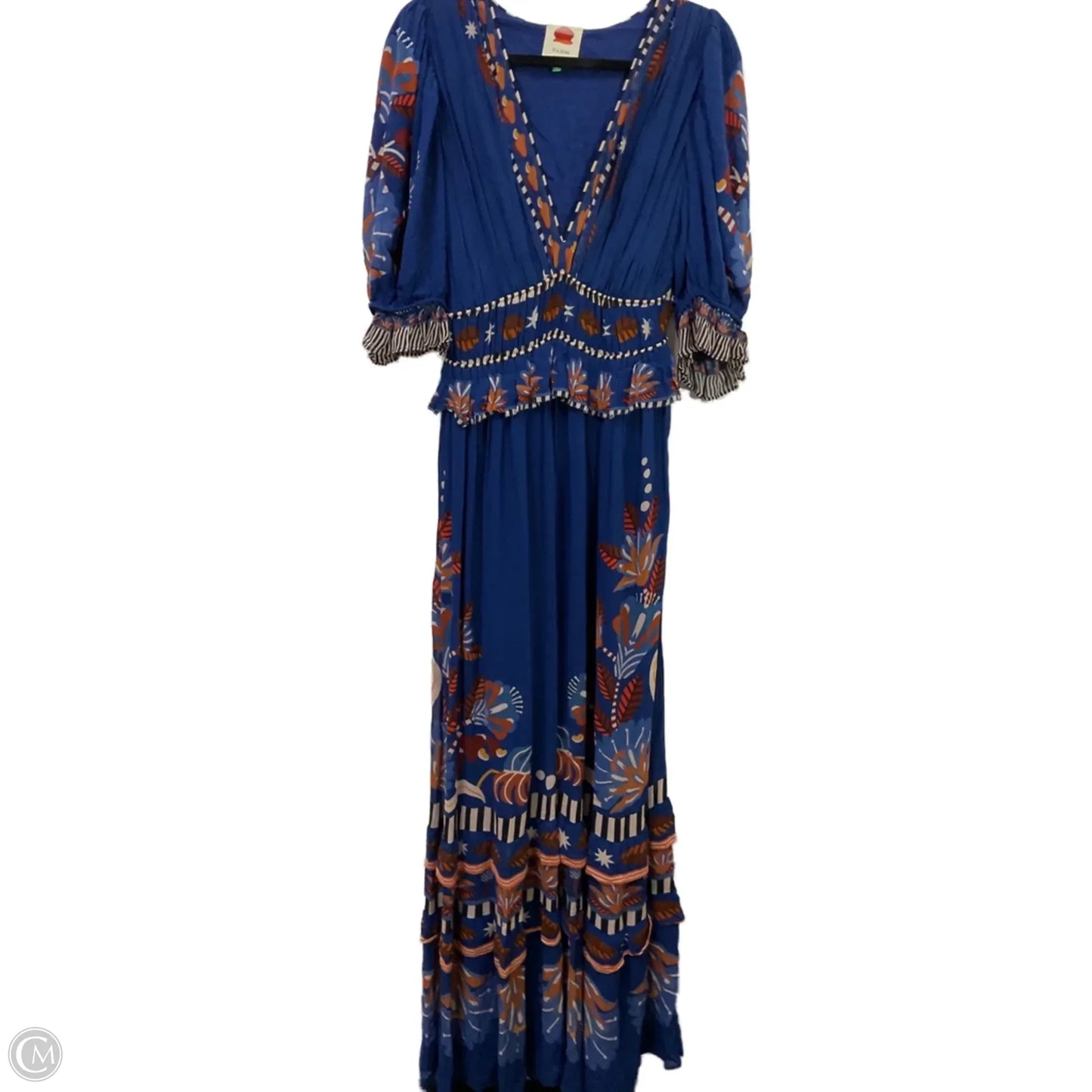 Dress Party Long By Farm Rio In Floral Print, Size: M