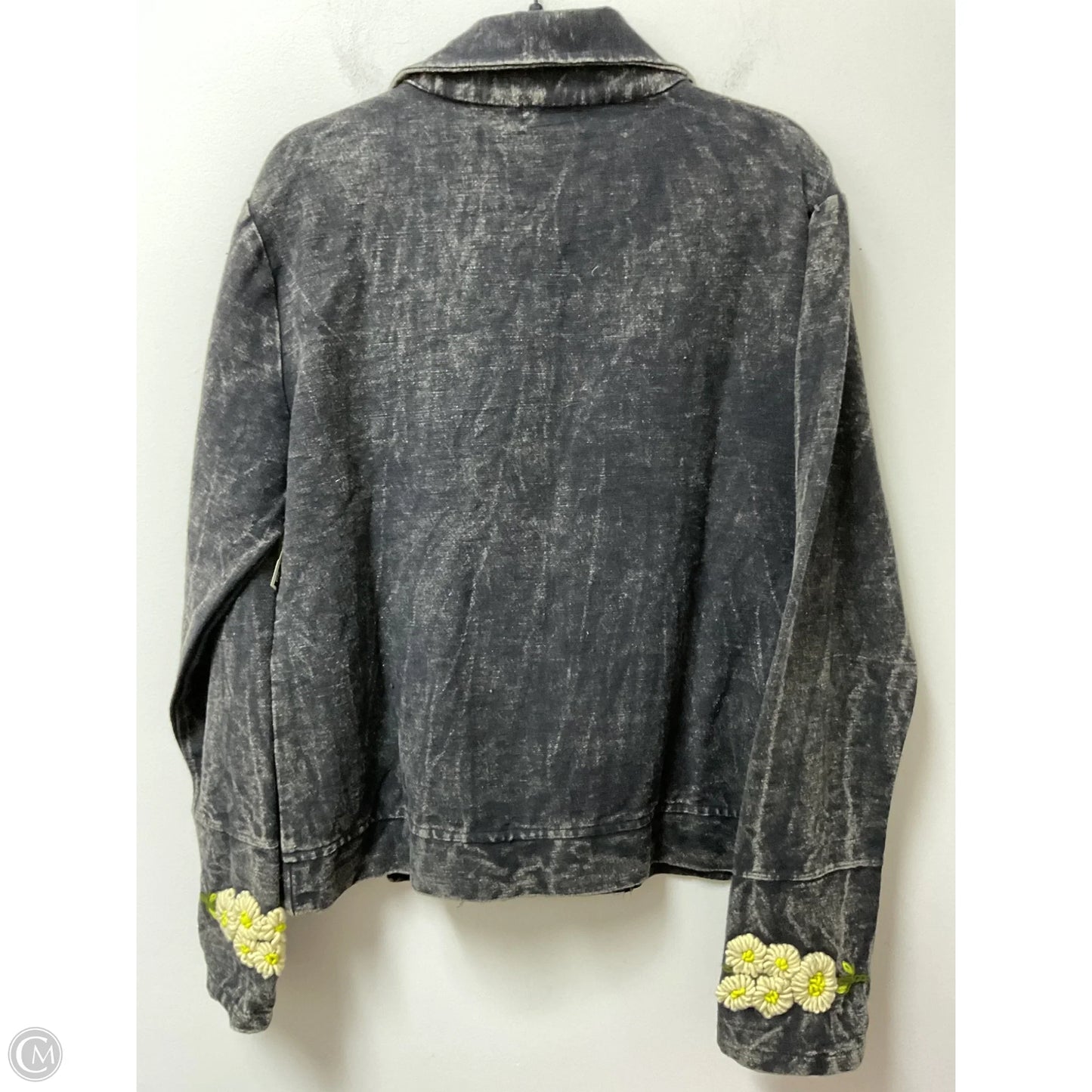 Jacket Other By Clothes Mentor In Black Denim, Size: 1x