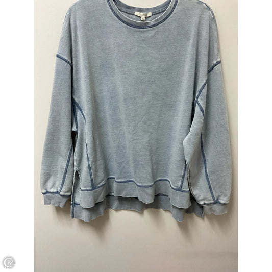 Sweatshirt Crewneck By Z Supply In Blue, Size: L