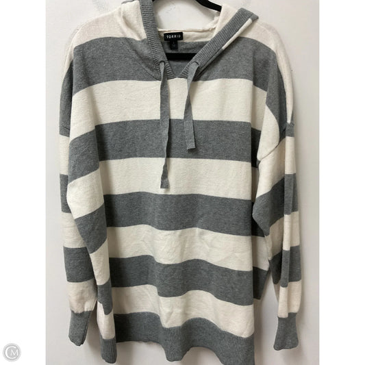 Sweater By Torrid In Striped Pattern, Size: 3x