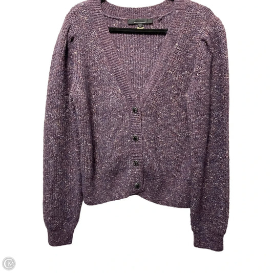 Sweater Cardigan By White House Black Market In Purple, Size: L