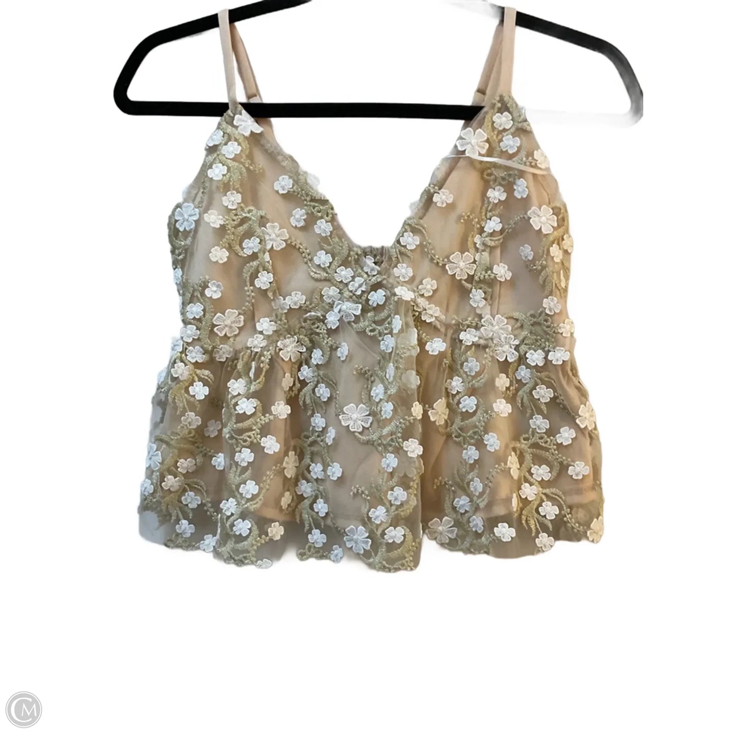 Top Sleeveless By Altard State In Gold & Tan, Size: S