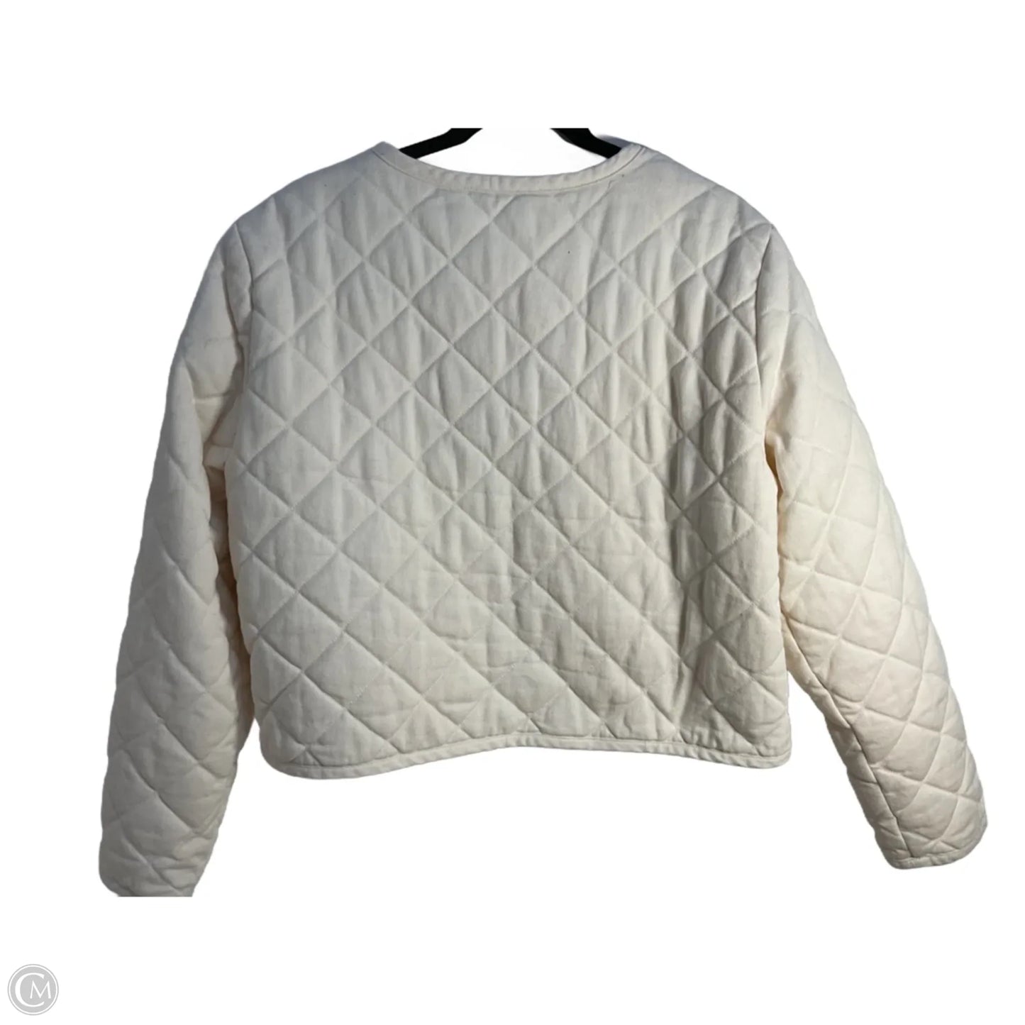 Jacket Puffer & Quilted By Rachel Zoe In Cream, Size: Xl