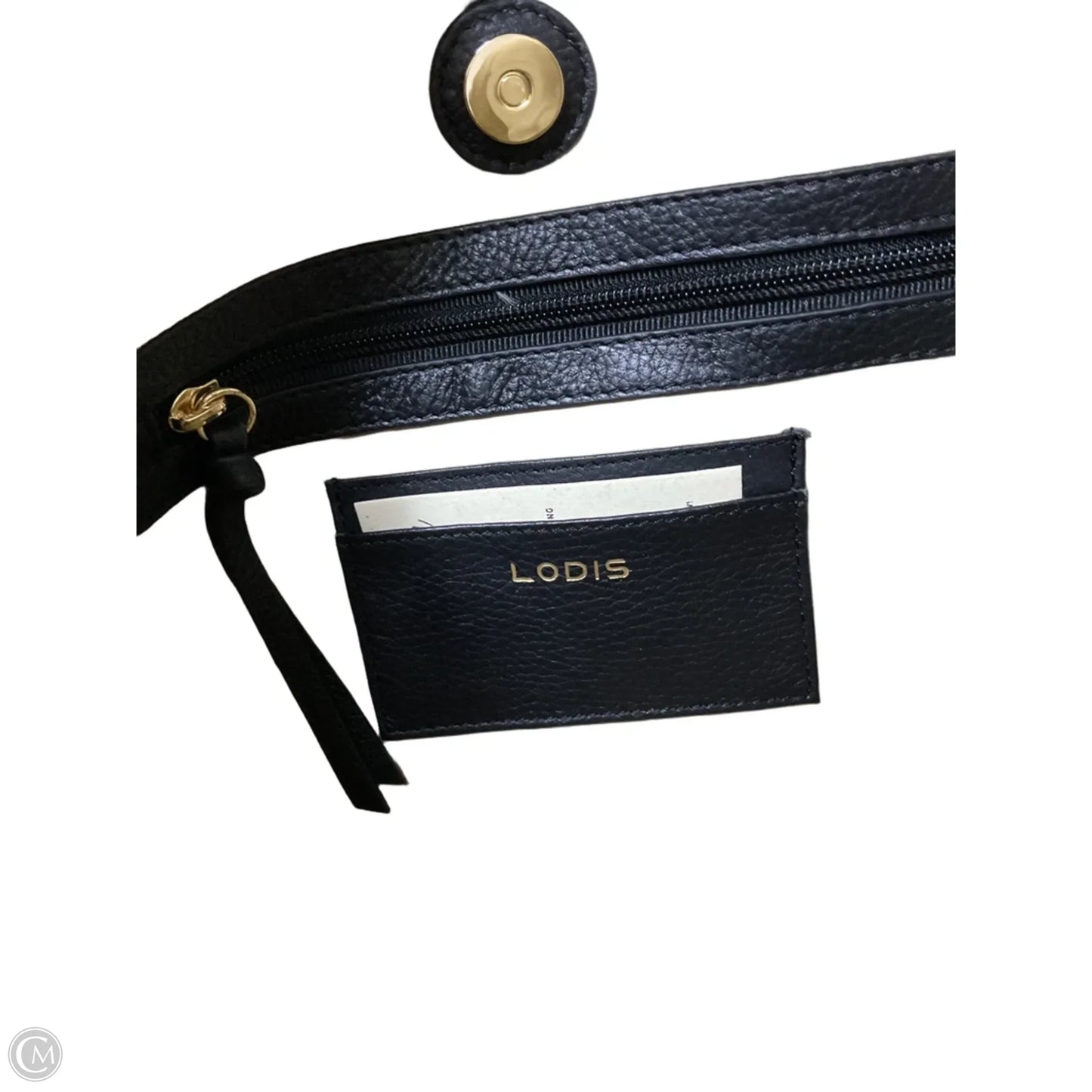 Handbag Leather By Lodis, Size: Large