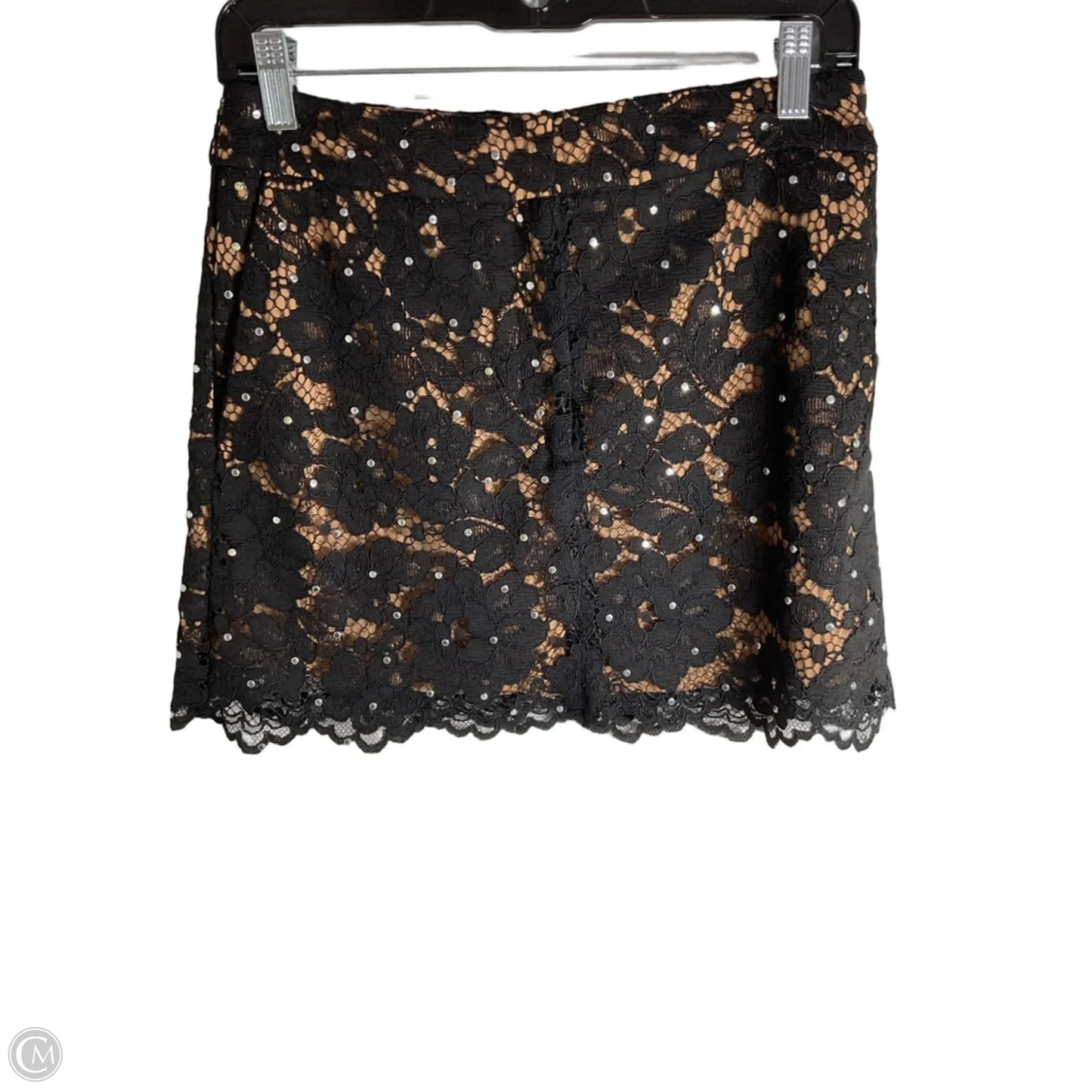 Skirt Mini & Short By Michael By Michael Kors In Black & Tan, Size: 0