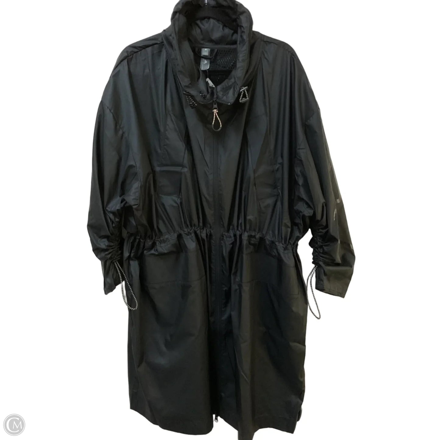 Jacket Windbreaker By Adidas In Black, Size: M